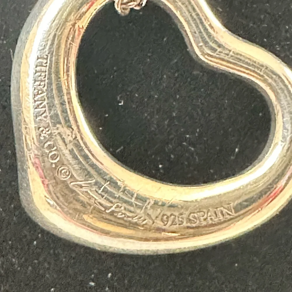 Tiffany & Co. Silver Open Heart Necklace